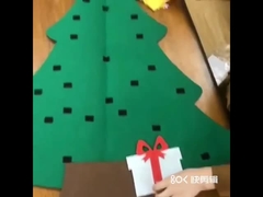 concepteur Christmas Handbags de Tote Bag Cartoon senti par 20*28cm DIY