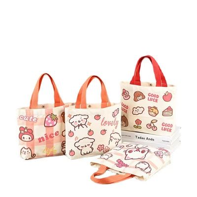 Qualité  Cotton Material Eco Canvas Bags Repeatedly Used Travel Convenient Shopping usine