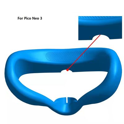 Couverture hygiénique confortable faciale de visage de masque d'oeil de silicone de couverture de visage de peau de protection de silicone   pour de néo- 3 VR accessoires de Pico