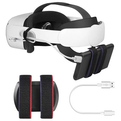 Parenthèse arrière réglable de fixation de banque de puissance de courroie de batterie pour le support de batterie de MOBILE de la recherche 2 d'Oculus pour le casque VR de la recherche 2