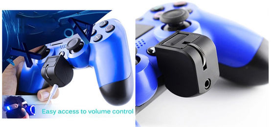 contrôleur audio Headset Adapter With Mic Volume Control For PlayStation 4 de jeu de 3.5mm Jack For PS4