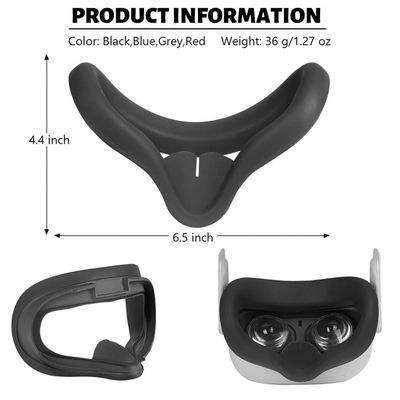Bandeau confortable durable de couverture en gros de silicone pour des accessoires du masque VR de couverture et d'oeil de silicone de silicone de la recherche 2 d'Oculus