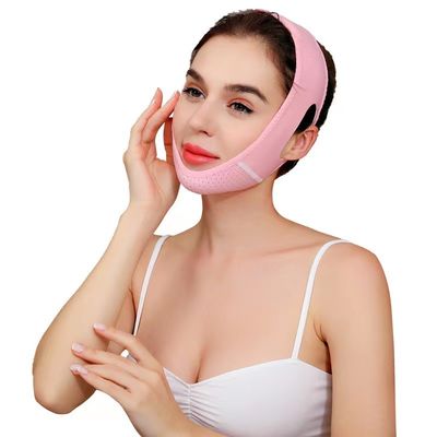 Jugulaire faciale de levage de courroies de beauté de bandage de forme de v faciale réglable de joue de forme de v de ceinture réutilisable de faciem pour le jeune regard