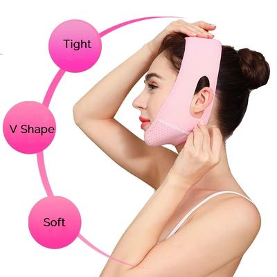 Jugulaire faciale de levage de courroies de beauté de bandage de forme de v faciale réglable de joue de forme de v de ceinture réutilisable de faciem pour le jeune regard