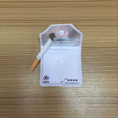 OEM de blague à tabac de PVC Mini Disposable Pocket Ashtray Small d'EVA