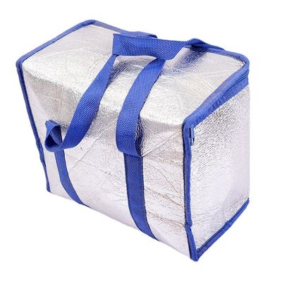 le sac thermique de vente chaud de refroidisseur de papier aluminium portatif adaptent la boîte aux besoins du client plus fraîche isolée par bulle pour la livraison de nourriture