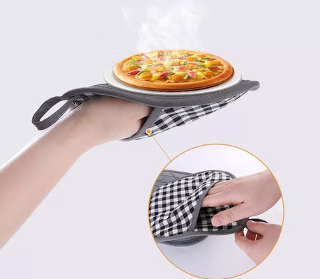 Micro-onde chaude Oven Glove de coton de silicagel d'outils et d'ustensiles de cuisine de protection