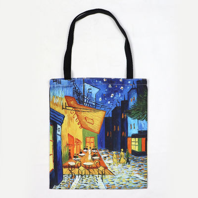 Sac à main pliable de haute qualité de achat adapté aux besoins du client d'Eco de loisirs de femmes de sac de voyage de Tote Bag Retro Art Fashion de toile de peinture à l'huile