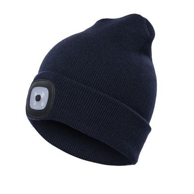 Le prix usine LED a allumé Beanie Cap Hip Hop Men tricotent les cadeaux fonctionnants de chapeau de camping chaud de chasse d'hiver de chapeau pour l'homme de femme