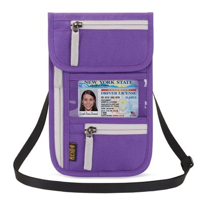 Croix unisexe d'épaule de tirette de passeport de couverture de sac de portefeuilles respirables portatifs en gros de téléphone - sac mortuaire