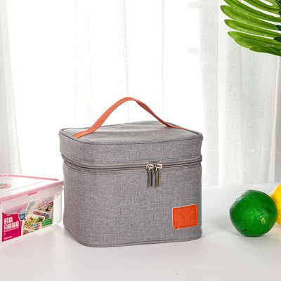 Panier-repas imperméable adapté aux besoins du client de refroidisseur de bureau de divers de forme de déjeuner de sac à nourriture biens thermiques portatifs de boîte avec la bandoulière