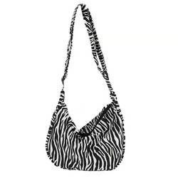 Madame Single Shoulder Bag de conception de zèbre de sacs de toile d'Eco d'impression de léopard de mode grande capacité