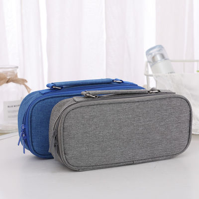 La grande poche de crayon de capacité de trousse d'écolier d'OEM Oxford grande pour les filles de l'adolescence de garçons instruisent des étudiants