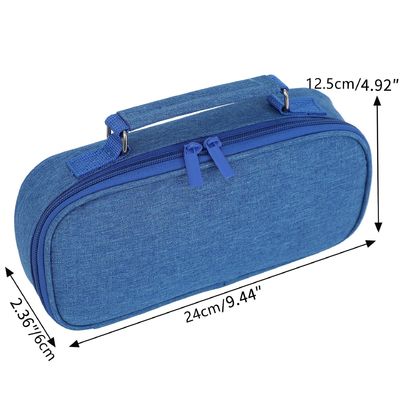 La grande poche de crayon de capacité de trousse d'écolier d'OEM Oxford grande pour les filles de l'adolescence de garçons instruisent des étudiants