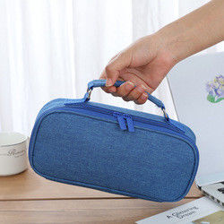 La grande poche de crayon de capacité de trousse d'écolier d'OEM Oxford grande pour les filles de l'adolescence de garçons instruisent des étudiants