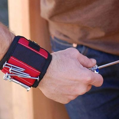 L'électricien portatif Wrist Tool Screws de poche de sac d'outillage de vente de bracelet magnétique fort chaud de polyester cloue le support de peu de perceuse