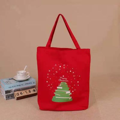 cadeau réutilisable adapté aux besoins du client promotionnel de vente chaud de sac à main de sac à provisions de Santa de sac d'emballage de toile de Noël 2021 pour des enfants