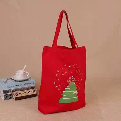 cadeau réutilisable adapté aux besoins du client promotionnel de vente chaud de sac à main de sac à provisions de Santa de sac d'emballage de toile de Noël 2021 pour des enfants