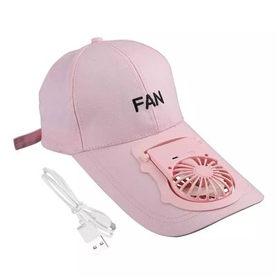 Les chapeaux de base-ball réglables unisexes de remplissage portatifs de sports d'été de chapeau de fan d'USB de prix de gros UV protègent des pare-soleil Mini Cooler Fan