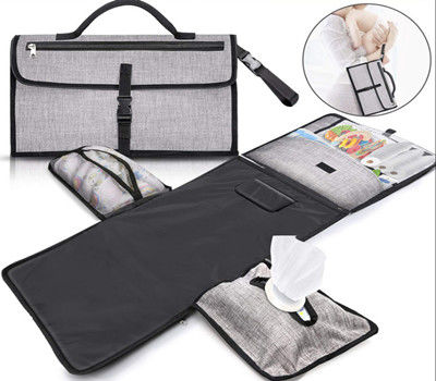 Protection changeante portative changeante de modèle géométrique de sac de couche-culotte de protection de bébé imperméable