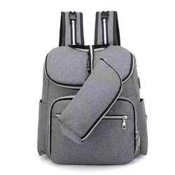 Chargeur infantile de Mami Mummy Bag With USB de sac à dos de couche-culotte du bébé 2 In1