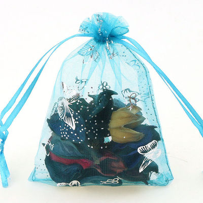 Le sac de cordon promotionnel de Noël a personnalisé des poches de cordon d'organza