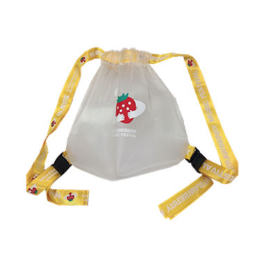 Sac à dos de empaquetage écologique réutilisable chaud de cordon de sac de sac de cordon de l'usine PEVA de ventes