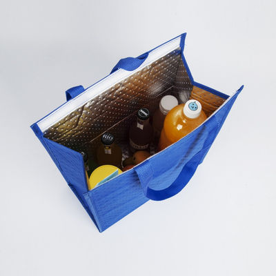 Façonnez à emballage isolé de déplacement non tissé recyclable portatif de la livraison de nourriture de sac de refroidisseur de pp le sac thermique réutilisable de déjeuner