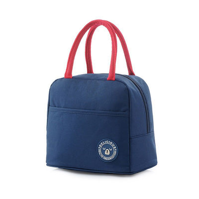 Sac plus frais isolé rose fait sur commande de déjeuner avec le service d'OEM pour l'école