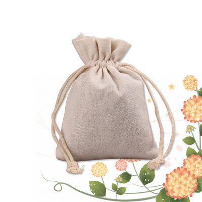 Adaptez la poche aux besoins du client de toile de coton de sac de bijoux de Mini Drawstring Bag Gift Pouch
