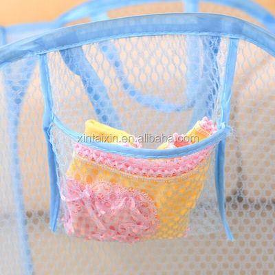 Les tissus pliables colorés portatifs de Mesh Laundry Basket Reusable Dirty mettent en sac