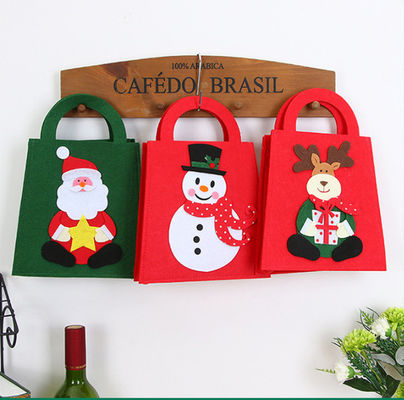 concepteur Christmas Handbags de Tote Bag Cartoon senti par 20*28cm DIY