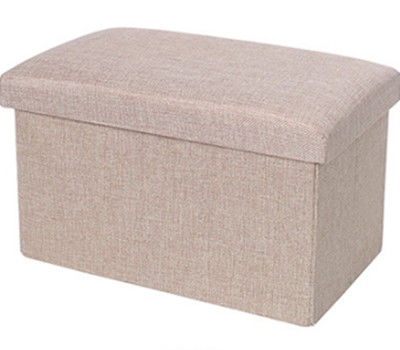 Chaise de boîte de rangement de pliage de satin