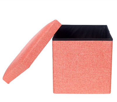 Chaise de boîte de rangement de pliage de satin