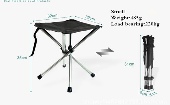 Pêche du nouveau tabouret télescopique portatif extérieur se pliant de selles d'acier inoxydable de selles campant pêchant la chaise