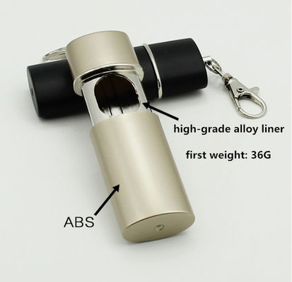 Cendrier portatif de poche d'alliage de Mini Aluminum avec le logo fait sur commande de couverture