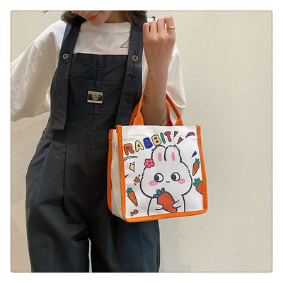 Sac à provisions de Winnie The Pooh Rubber Stamp Kiki Titi Cartoon Shoulder Canvas Ladies