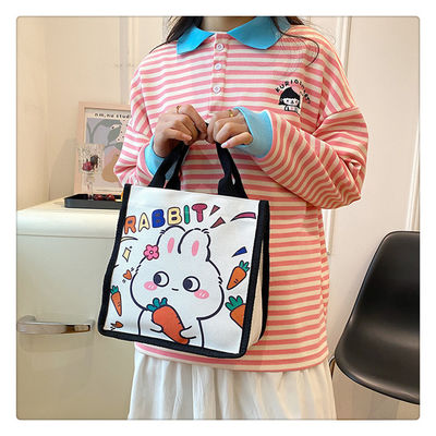 Sac à provisions de Winnie The Pooh Rubber Stamp Kiki Titi Cartoon Shoulder Canvas Ladies