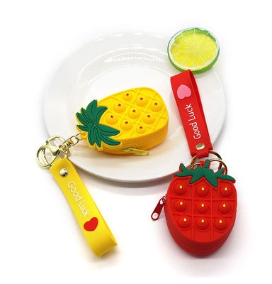 La poussée de personne remuante bouillonne croix de silice de dames de portefeuille de Toy Rainbow Unicorn Coin Purse - sac mortuaire