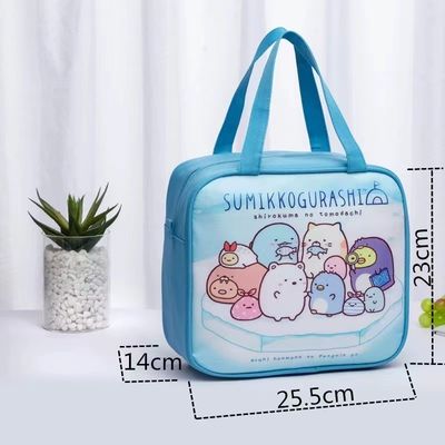 Les enfants de bande dessinée déjeunent courant ascendant imperméable de toile plus fraîche de sac bel isolé