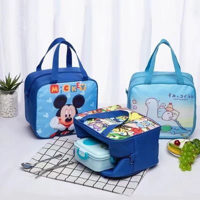 Les enfants de bande dessinée déjeunent courant ascendant imperméable de toile plus fraîche de sac bel isolé