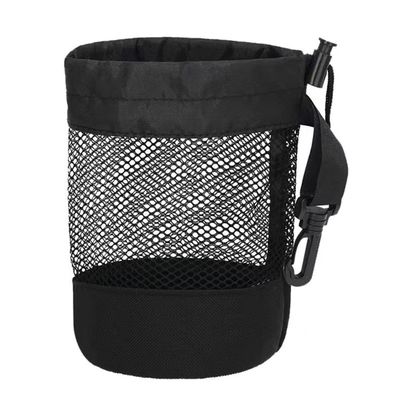 Balle de tennis de golf de stockage de Mesh Pocket Net Pouch For de sac de cordon de sports de polyester