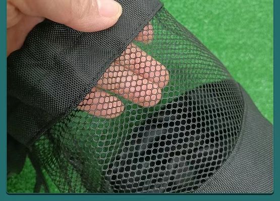 Balle de tennis de golf de stockage de Mesh Pocket Net Pouch For de sac de cordon de sports de polyester