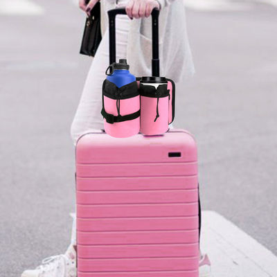 La carte blanche durable de support de tasse de voyage de bagage adapte toutes les poignées de valise