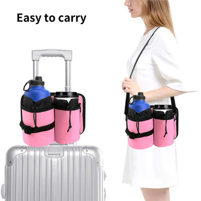 La carte blanche durable de support de tasse de voyage de bagage adapte toutes les poignées de valise