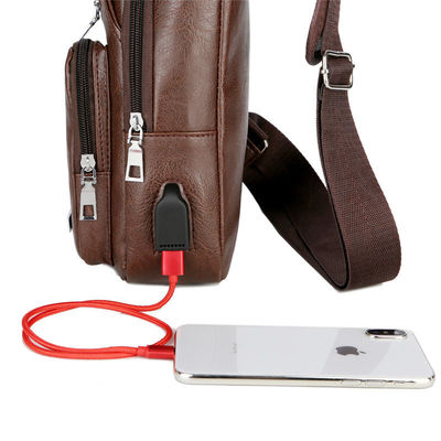 Sac de remplissage de coffre d'USB avec vol simple de la courroie d'hommes de trou de casque l'anti réglable