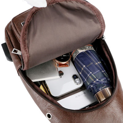 Sac de remplissage de coffre d'USB avec vol simple de la courroie d'hommes de trou de casque l'anti réglable