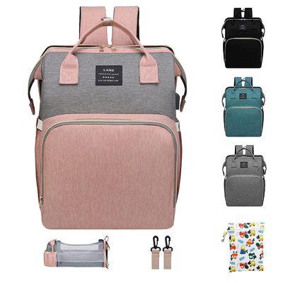 Sac à dos de maternité de voyage de grande capacité de sac de couche-culotte de bébé de maman faite sur commande avec le changement