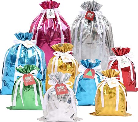 Impression faite sur commande de Lightwieight de sac de conditionnement en plastique de sucrerie de Noël