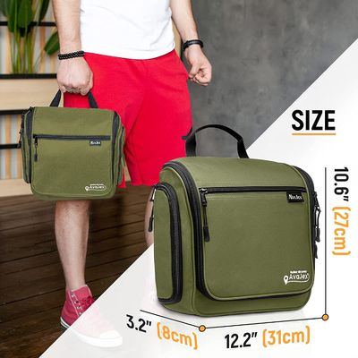 Le grand sac accrochant d'article de toilette de voyage pour les hommes et les femmes imperméabilisent le sac avec le crochet pour des cosmétiques de maquillage d'articles de toilette